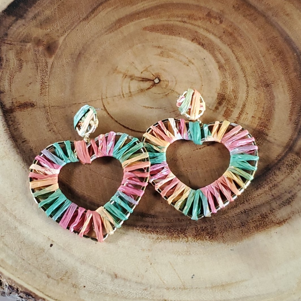 Large Heart Earrings